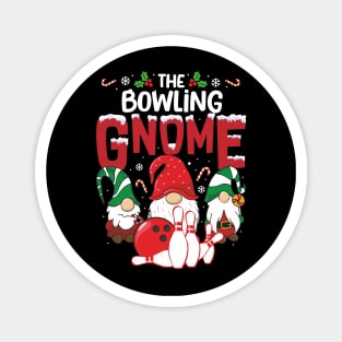 bowling Gnome Xmas cute Christmas gnome pajamas Magnet